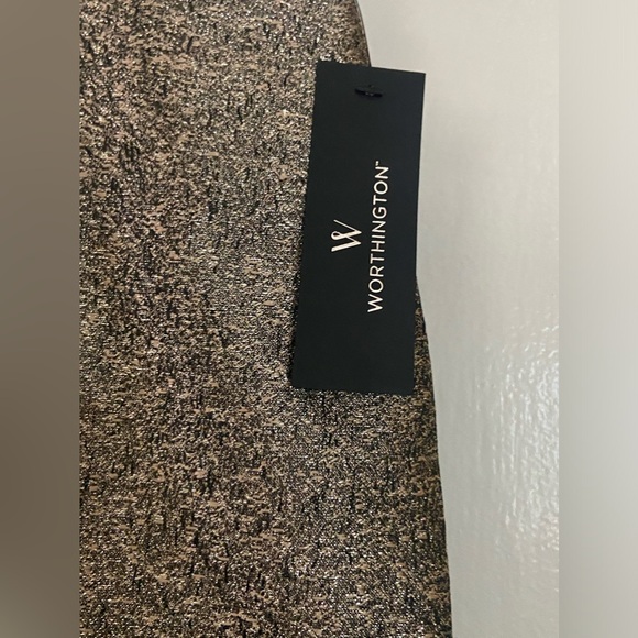 Worthington Dresses & Skirts - Worthington gold metallic pencil skirt size